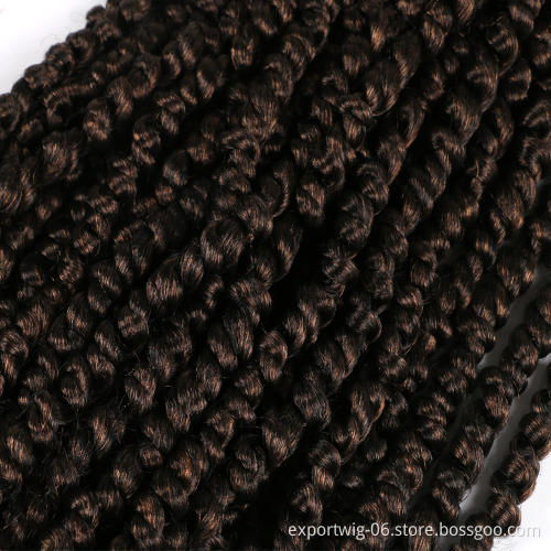 Pre twisted Passion Twist Hair Spring Twist Crochet Hair Pre looped Ombre Bohemian Synthetic Hair Extensions